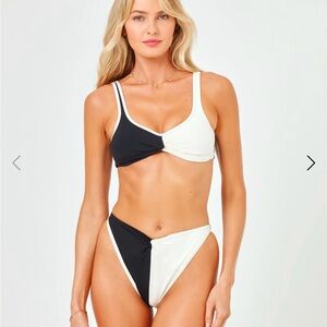 New Black and White Women's Bikini Set